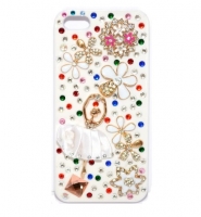 Fashion Senior case с камнями for iPhone 5/5S (000609)