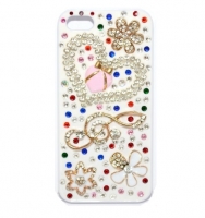 Fashion Senior case с камнями for iPhone 5/5S (000611)