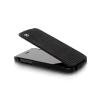 Чехол для iPhone 5/5S HOCO Lizard flip leather case for black (000260)