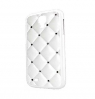  Чехол для Samsung i9500 Galaxy S IV iCover Quilting cover case for white (000470)
