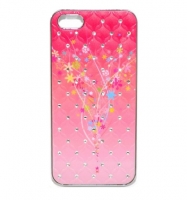 Fashion classic flora case с камнями for iPhone 5/5S (000614)