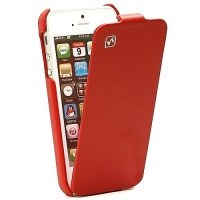 HOCO Lizard flip leather case for iPhone 5/5S red (000263)