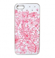  Fashion classic flora case с камнями for iPhone 5/5S (000616)