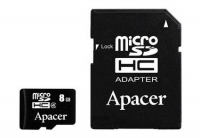 Карта памяти Apacer micro SDHC 8Gb class4+SD