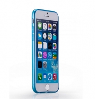  Чехол для iPhone 6 Momax Clear Twist TPU case Apple blue (030349)