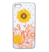 Fashion classic flora case с камнями for iPhone 5/5S (000615)