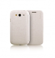  Чехол для Samsung i9082 Galaxy Grand Duos Yoobao Slim Leather case silver (000084)