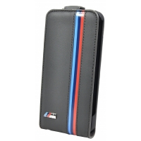 BMW M collection flip case for iPhone 5/5S dark grey