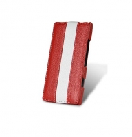 Чехол для Sony Xperia S LT26i Melkco Jacka limited leather case red/white (000555)