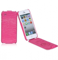 HOCO Bright Crocodile pattern case for iPhone 4/4S rose red (000184)