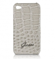  GUESS Croco back cover for iPhone 4/4S beige (000624)