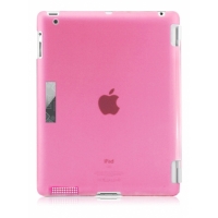  Luardi Crystal Clear Snap On Back Cover for iPad 4 -Pink