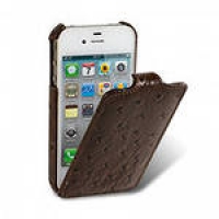 melkco-ostrich-jacka-leather-case-for-iphone-4,-brown