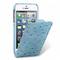 melkco-ostrich-jacka-leather-case-for-iphone-5,-blue