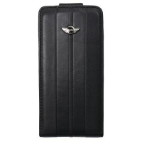  Чехол для iPhone 4/4S MINI Cooper Stripes PU leather flip case for black (MNFLP4STBL)