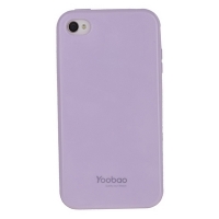  Yoobao TPU colorful protective case for iPhone 4/4S pale purple (000027)