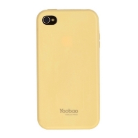  Yoobao TPU colorful protective case for iPhone 4/4S pale yellow (000028)